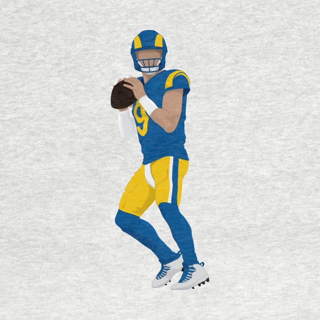 Football player in action by RockyDesigns